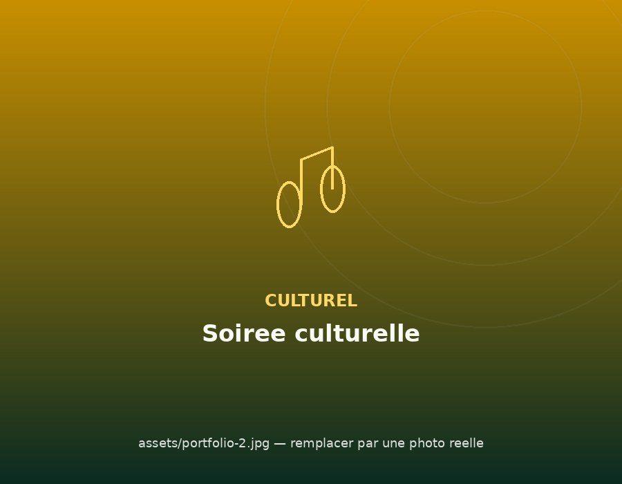 Soirée culturelle