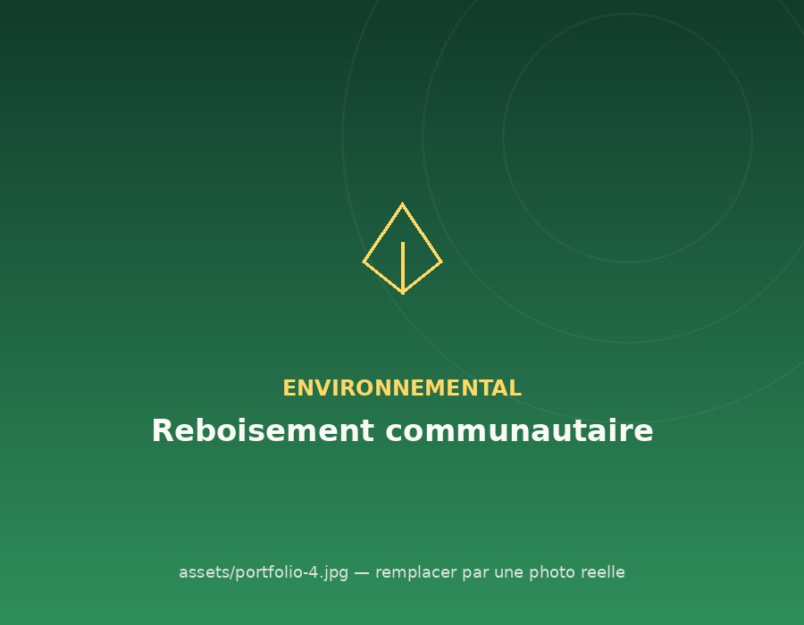 Projet de reboisement communautaire